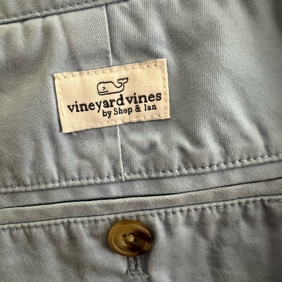 Vineyard Vines Light Blue Flat Front Chino Shorts - Picture 4 of 4